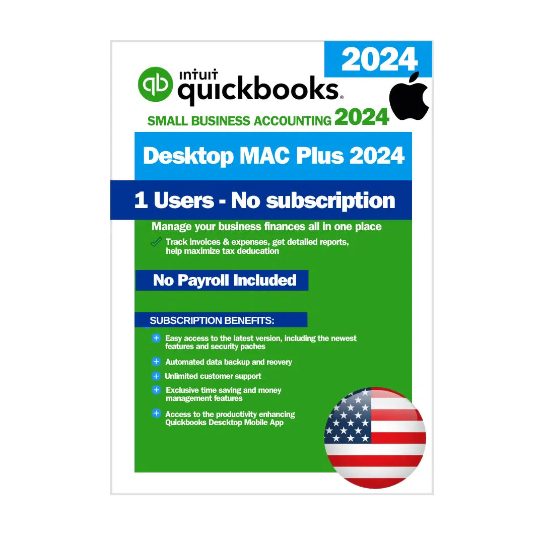 QuickBooks Desktop Enterprise 2024 – No Subscription – USA Version (1 User)